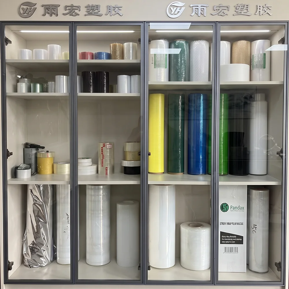 Stretch film pallet wrapping application