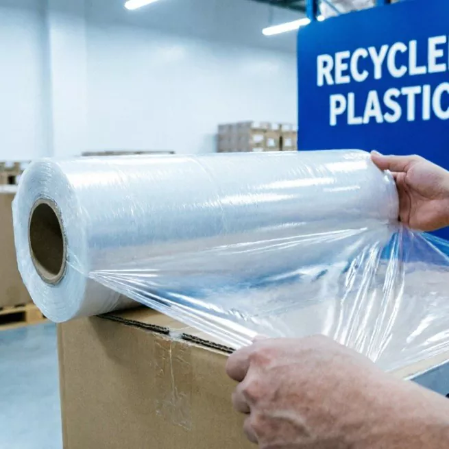 再生プラスチックストレッチラップ